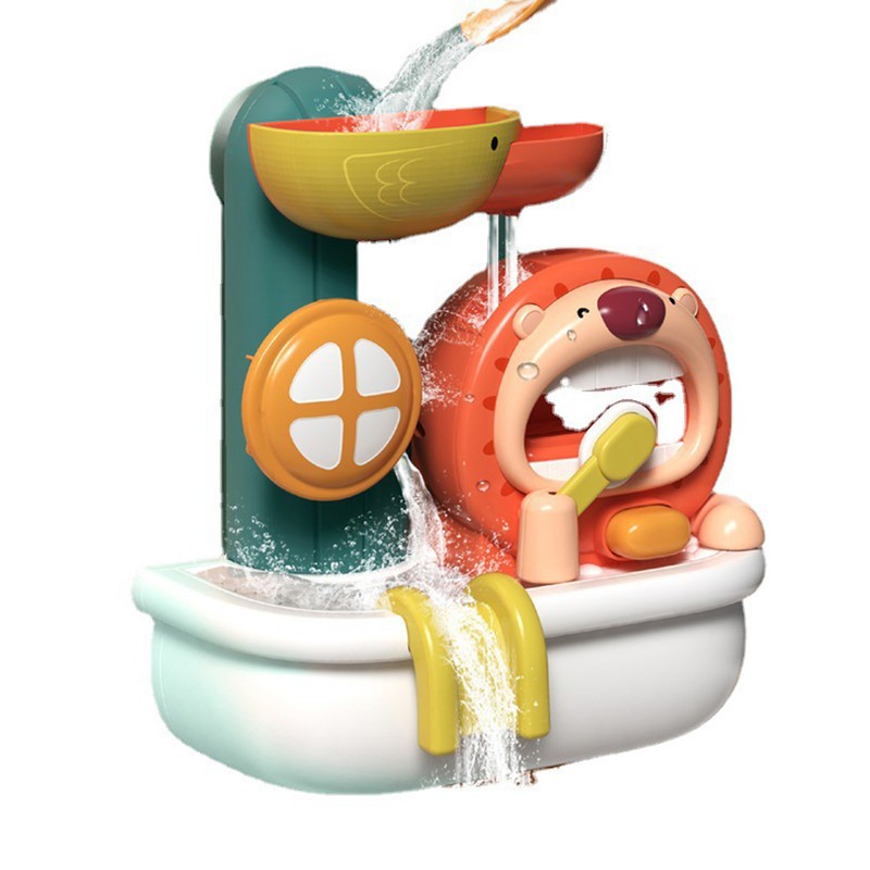 Bath Toy Shower Bubble Lion Suction Cup Summer Bathroom Playing