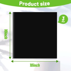 U0U 3 Pcs 10 x 10 Inches Pond Liner Repair Patch,Self-Adhesive PVC Pond Liner Repair Patch Kit,Waterproof Pond Liner Seam Tape for EPDM Pond Liner Garden Cover Repair