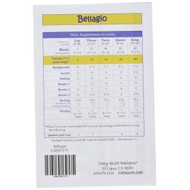 Cozy Quilt Designs Bellagio Pattern