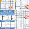 Waltool 20Pcs Gridwall Hooks, Metal Grid Panel Hanging Peg Hooks,