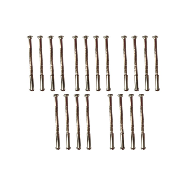 Universal Hardware 20 Pack M4 Door Handle Screws Chrome with