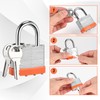 Locilot 12pcs Solid Keyed Alike Padlock with 24 Same Keys