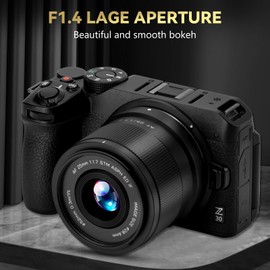 25mm f/1.7 APS-C Prime Lens for Nikon Z-Mount - Fast Autofocus Large Aperture Lens Compatible with Nikon Z30, Z50, Zfc, Z5, Z6II, Z7II, Z8, Z9 - Ideal for Portraits & Low Light