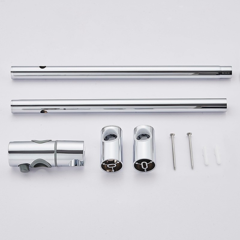 TRUSTLIFE Stainless Steel Shower Rail 68 cm Silver Shower Rail