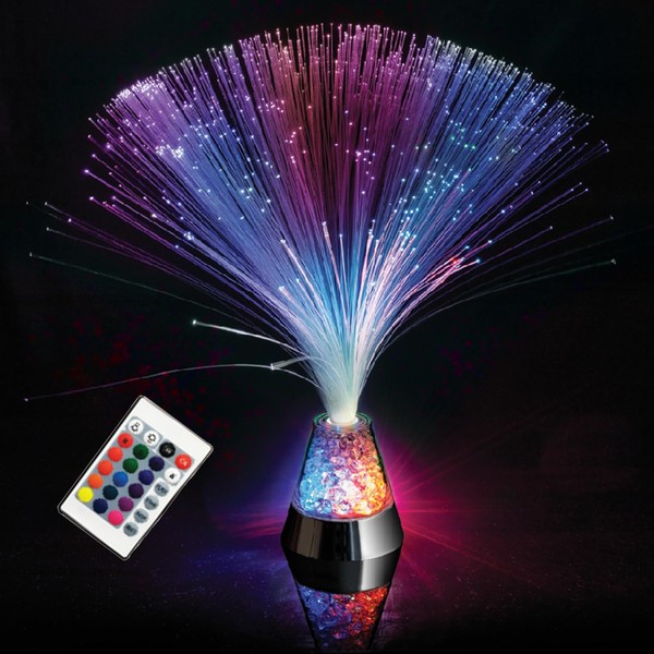 Remote Control Fiber Optic Party Colorful Lantern LED Table Centerpiece Multicolor Changing Festival Atmosphere Lamp