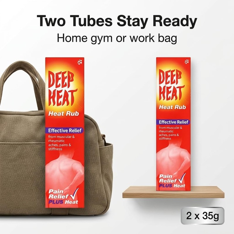2X 35g Deep Heat Rub Cream Muscular – Bundled by