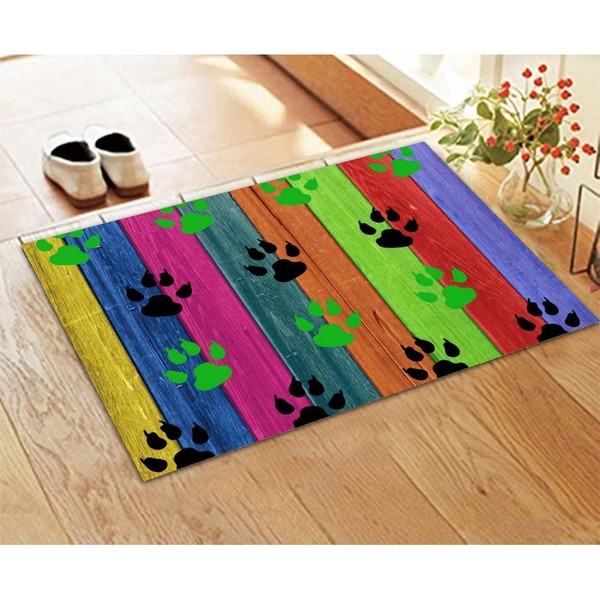 Door Mats Dogs Paws and Bones Paw Print Adorable Entry