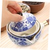 Alipis Portable Tea Sets Rotating Ceramic Teapot Tea Pot Cup