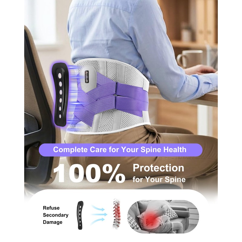 Aollop Back Support Belt for Lower Back Pain for Women,