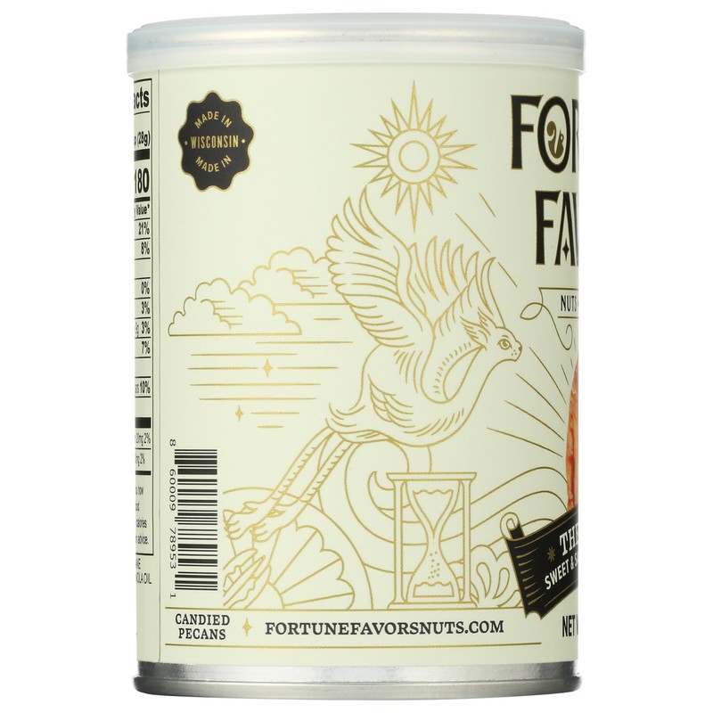 Fortune Favors Candied Pecans, Sweet and Salty Snack, Hand Crafted