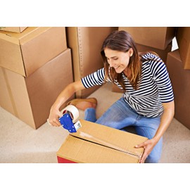 Pack of America Packing Tape, 6 Rolls 55 Yards 1.88" Width, Ultra Strong Refill for Packaging Shipping Mailing, Industrial Heavy Duty Moving Supplies, Storage Carton Box Sealing Tape, Tan