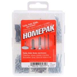 HOMEPAK 41823 Nails, Tacks and Brad Assortment
