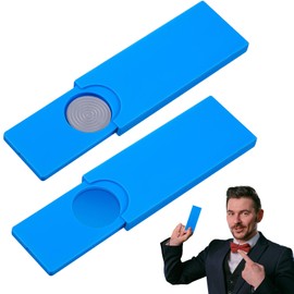 WinnerWhy 8 Pcs Magic Trick Coin Slider Cases Magic Coin Disappearing Box Magic Party Favors Toys Stage Magician Props Magic Trick Gimmick Accessories