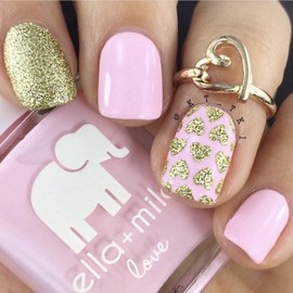 Twinkled T - Nail Vinyl Stencils for Easy Nail Art Design (Heart Pattern)