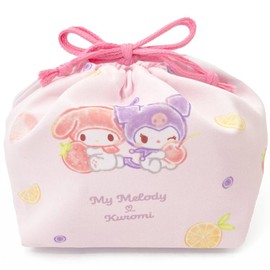 Kamio Japan 052788 My Melody & Kromi Lunch Drawstring Lunch Bag, Bento Bag, Bento Bag, Drawstring Bag, Small Storage