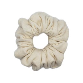 Handmade Organic Cotton Scrunchies (Medium, Eco Cream)