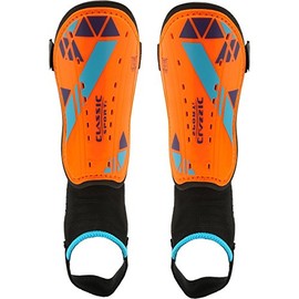 CLASSIC SPORT Soccer Shin Guards Orange X-Small
