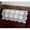 Lelefly Cotton Handmade Crochet lace Table Runners Rectangular Tablecloth Doilies