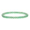 Genuine Gemstone Bracelet with Round 4 mm Beads – Various