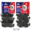 YXPCARS Front and Rear Ceramic Disc Brake Pads Set Replacement