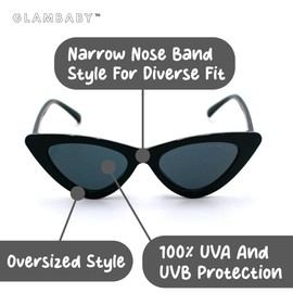 GlamBaby Roxy Sunglasses - Sunglasses for Kids - Lightweight Shade Glasses for Kids - Durable Beach Sunglasses for Kids - 100% UVA/UVB Protection - Stylish & Trendy Sunglasses for 2-9 Years…