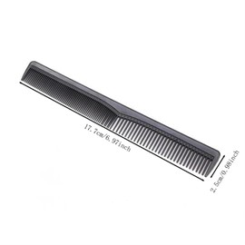Black Plastic Head Narrow Fine Teeth Hair Comb Beauty Tool, Lightweight and Portable Design,Hair Combs Styling Tools and Appliances