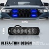 DIBMS LED Emergency Strobe Lights Bar 8x Blue 6 LED