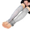 Miyako Silk Gentle Long Warmer, Gray