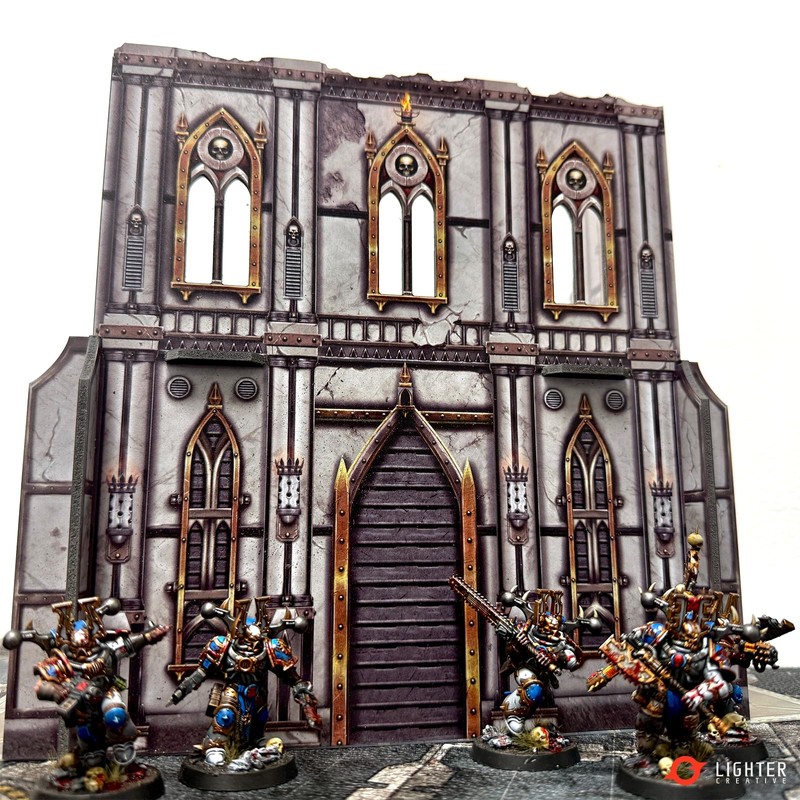 Lighter Creative 10PCS 40K Terrain Set with 16PCS Bases for