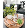 Coferset Small Fake Plants Eucalyptus Ceramic Potted Artificial Plants for
