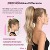 REECHO Ponytail Extension, Drawstring Ponytail Extension Long Wavy Layered Pony