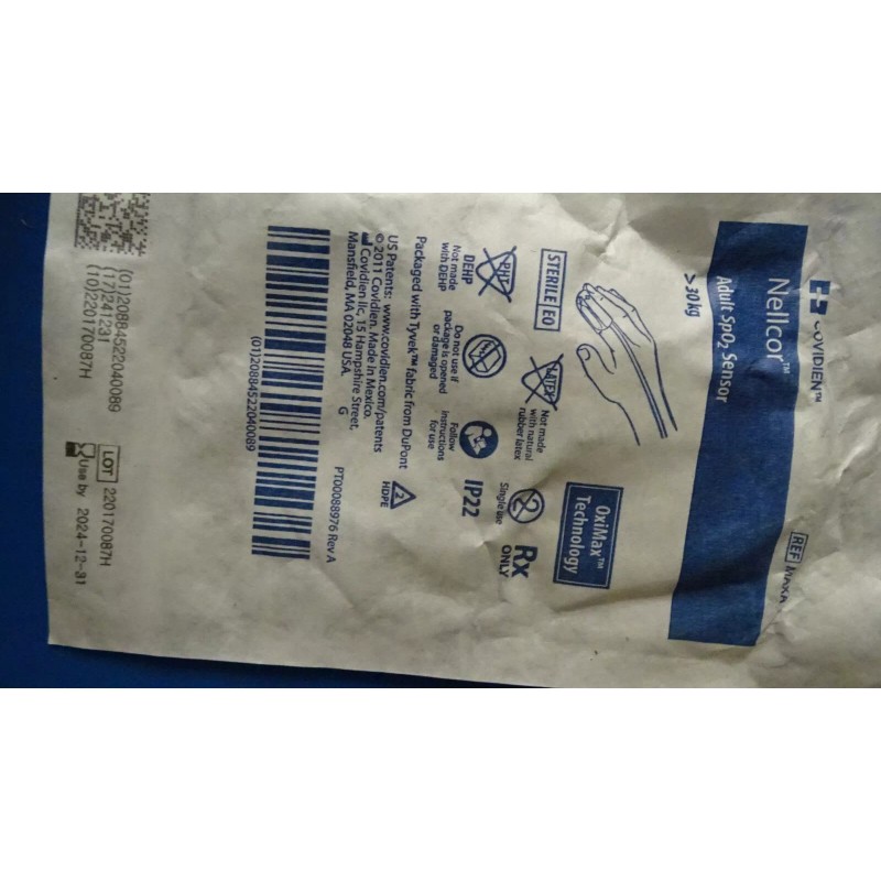 NELLCOR ADULT FINGER SPO2 SENSOR 30 KG 123340063X