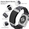WOCCI 18mm Alpine Loop Nylon Watch Band, Adjustable Sport Strap,
