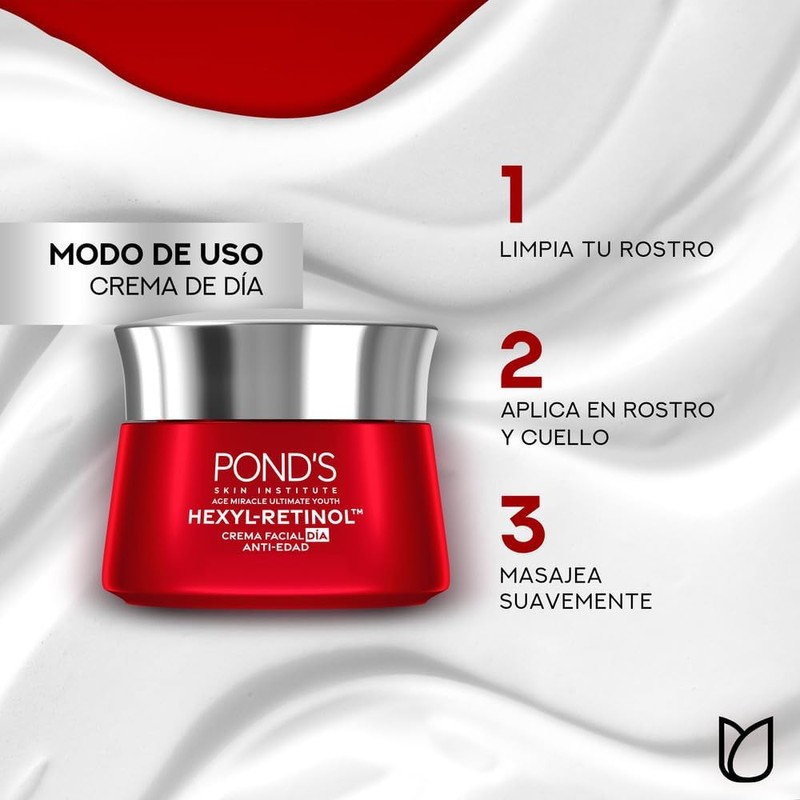 POND'S Crema Facial Antiedad Día Age Miracle Ultimate Youth, 50g