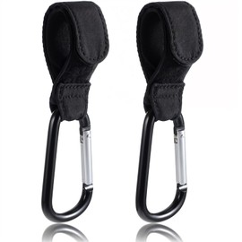 Sibba Adjustable Pram Hooks, Pack of 2, Hanging Bag Hooks, Multi-Purpose Pram Straps Nappy Bags Clips, Portable Wheelchair Hooks, Pet Carts Clip Holder, Girp Thickened Hook Accessories
