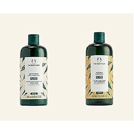 The Body Shop Ginger Shampoo Conditioner Set 400ml each Vegan new formula itchy scalp anti dandruff