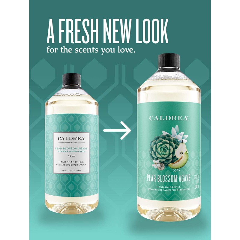 Caldrea Hand Soap Refill, Aloe Vera Gel, Olive Oil And
