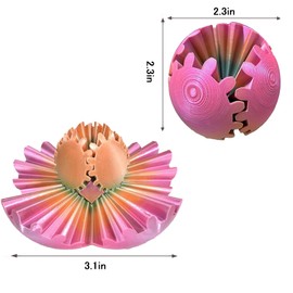 3D Printed Gearsphere, 6cm Steampunk Whirling Wonder Fidget Gear Ball, Assembled Completed Gear Sphere Fidget, Fun Gear Ball Fidget For Children Adults Decompression (Candy Color)