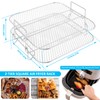 2 Layer Air Fryer Rack - Stainless Steel Grill Dehydrator