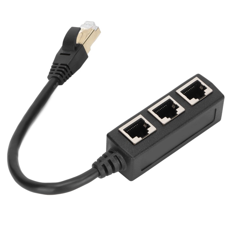 RJ45 Ethernet Adapter Cable Extension 1 to 3 Port Excellent