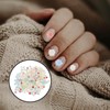 SEWACC 200pcs Floral Nail Charms Nail Decorations for Manicure Elegant