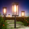 TEZKOLES 8 Pack Solar Pathway Lights Outdoor, IP65 Waterproof Solar