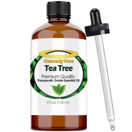 Heavenly Pure - Tea Tree Essential Oil 4 oz Bottle for Candle Making, Aromatherapy, Body, Face, Skin and Hair Care - 118 ml - Tea Tree Oil
