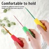 5PCS Crochet Hook Grips Set Ergonomic Crochet Hook Handle Multi-Size
