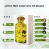 Limer Champú Tinte Capilar Multicolor Con Burbujas, Cobertura Semipermanente De