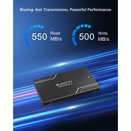 RAOYI 2TB Internal SSD SATA III 6Gb/s 2.5”Solid State Drive 3D NAND Flash Advanced SSD Hard Drive Up to 550MB/s SATA 3 SSD Upgrade Performance for PC Laptop