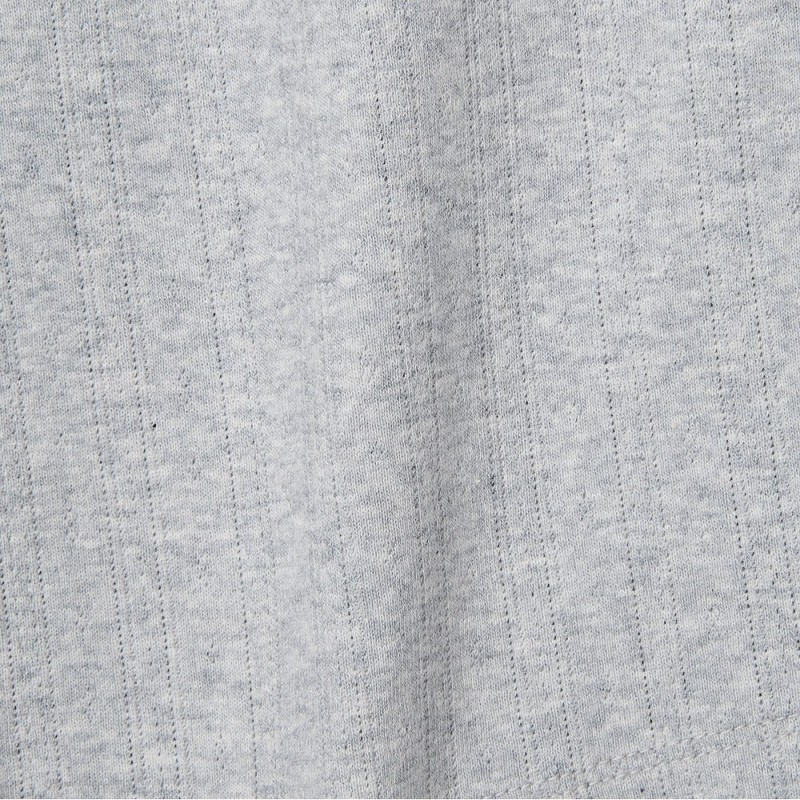 JAJU [JAJU] Women's Pointelle Short 3-Minute Lounge Pants_Melange Grey