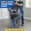 PLASTIC PRINCE 55-60 Gallon Garbage Bags High Density Black 38"