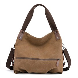 Women Bag,3 Ways Convertible Canvas Vintage Shoulder Bag Handbag Crossbody bag Ladies Big Hobo Tote Shopper Travel Bag