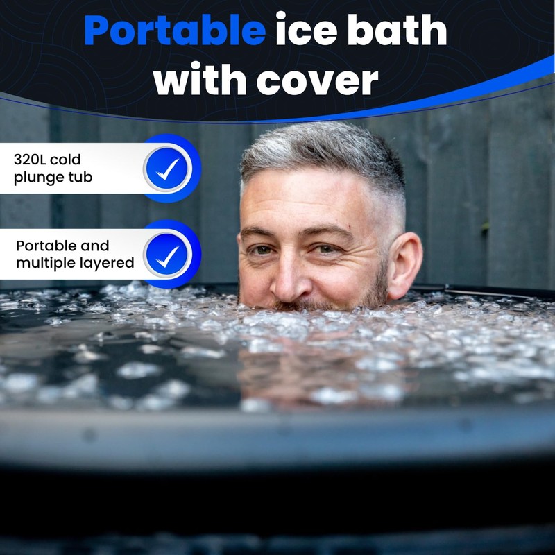 The Cold Pod Ice Bath Tub for Athletes with Cover: